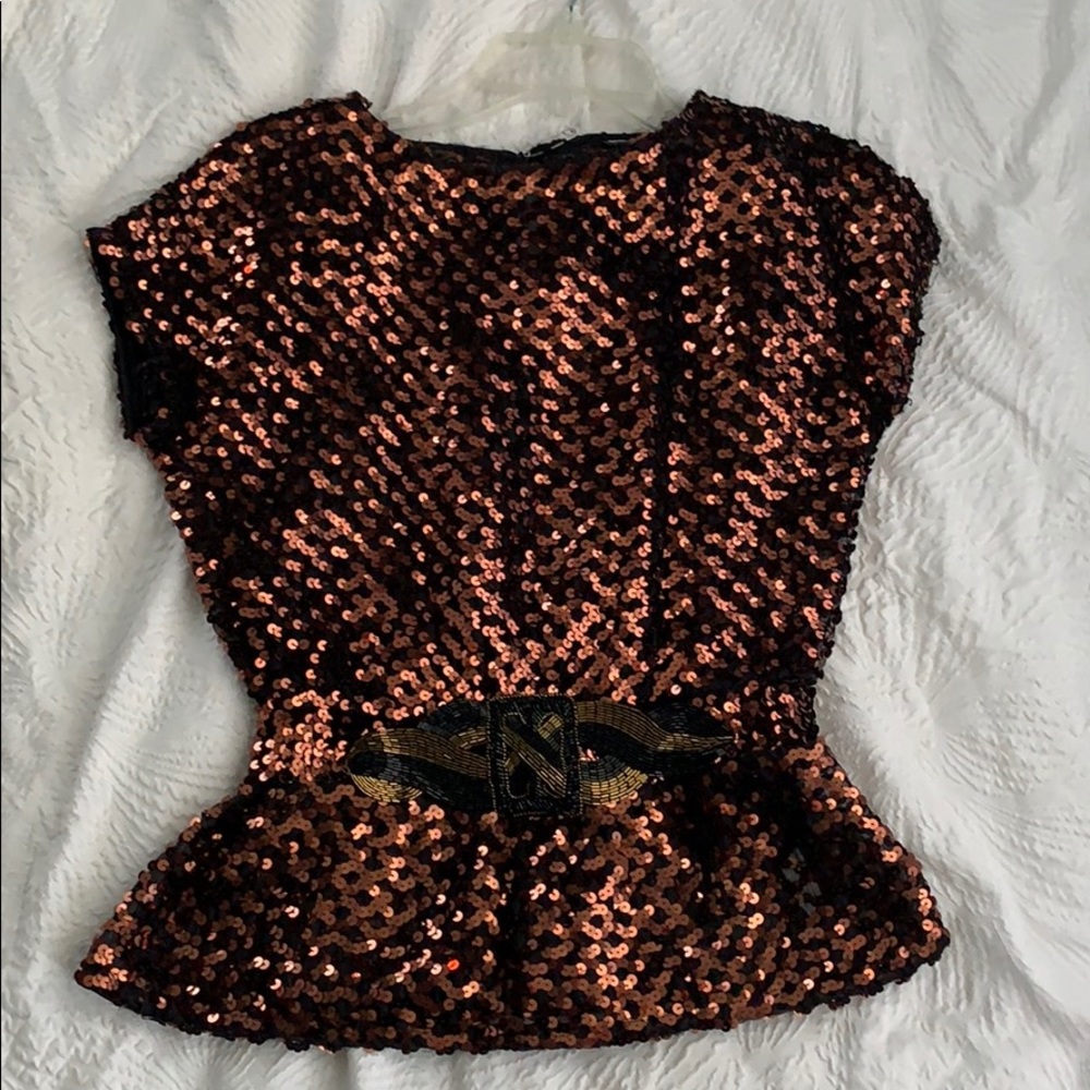 Vintage sequin top